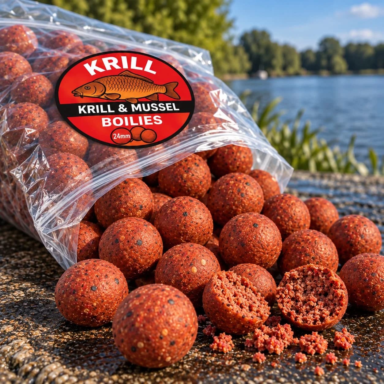Krill Mossel Boilies - 24mm